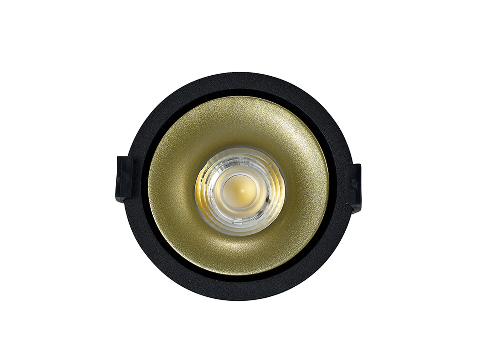 Bolor 9 Tridonic Powered 9W 3000K 840lm 24° CRI>90 LED Engine Black/Gold Fixed Recessed Spotlight, IP20 DM202056  Dlux Bolor 9